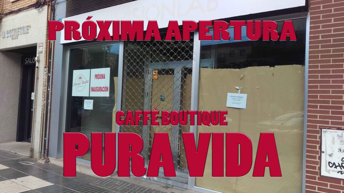 Próxima apertura CAFFÈ BOUTIQUE PURA VIDA Próxima apertura CAFFÈ BOUTIQUE PURA VIDA