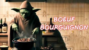 Un extraterrestre cocina boeuf bourguignon