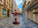 Una Cruz de Mayo en la calle Mayor de Cartagena