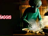 Un extraterrestre cocinando Haggis