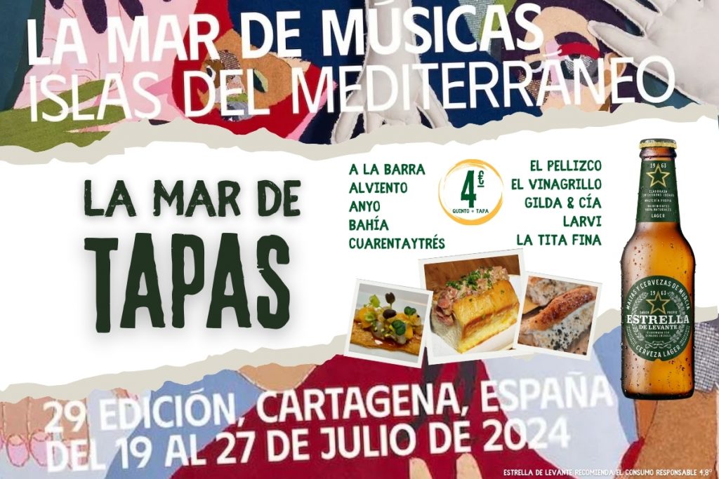 Disfruta de La Mar de Músicas en los bares históricos de Cartagena con La Mar de Tapas