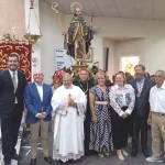 Autoridades con la imagen de San Ginés de la Jara