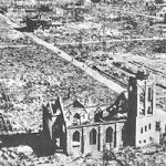 La iglesia de Nuestra Señora de la Asunción, en plena zona cero de la explosión quedó en ruinas, pero en pie