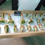 Crujiente de algas con ensaladilla