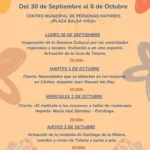 Programa Semana Cultural de Personas Mayores 1ª página