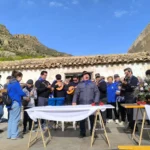 20250113Cuadrillas cantando frente a la antigua ermita de la Virgen de La Luz de El Cañar 4