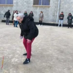 20250116Socia de ‘Cosa Nostra’ jugando a los bolos cartageneros 2