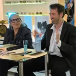 20250124Gael Castellanos exponiendo su libro